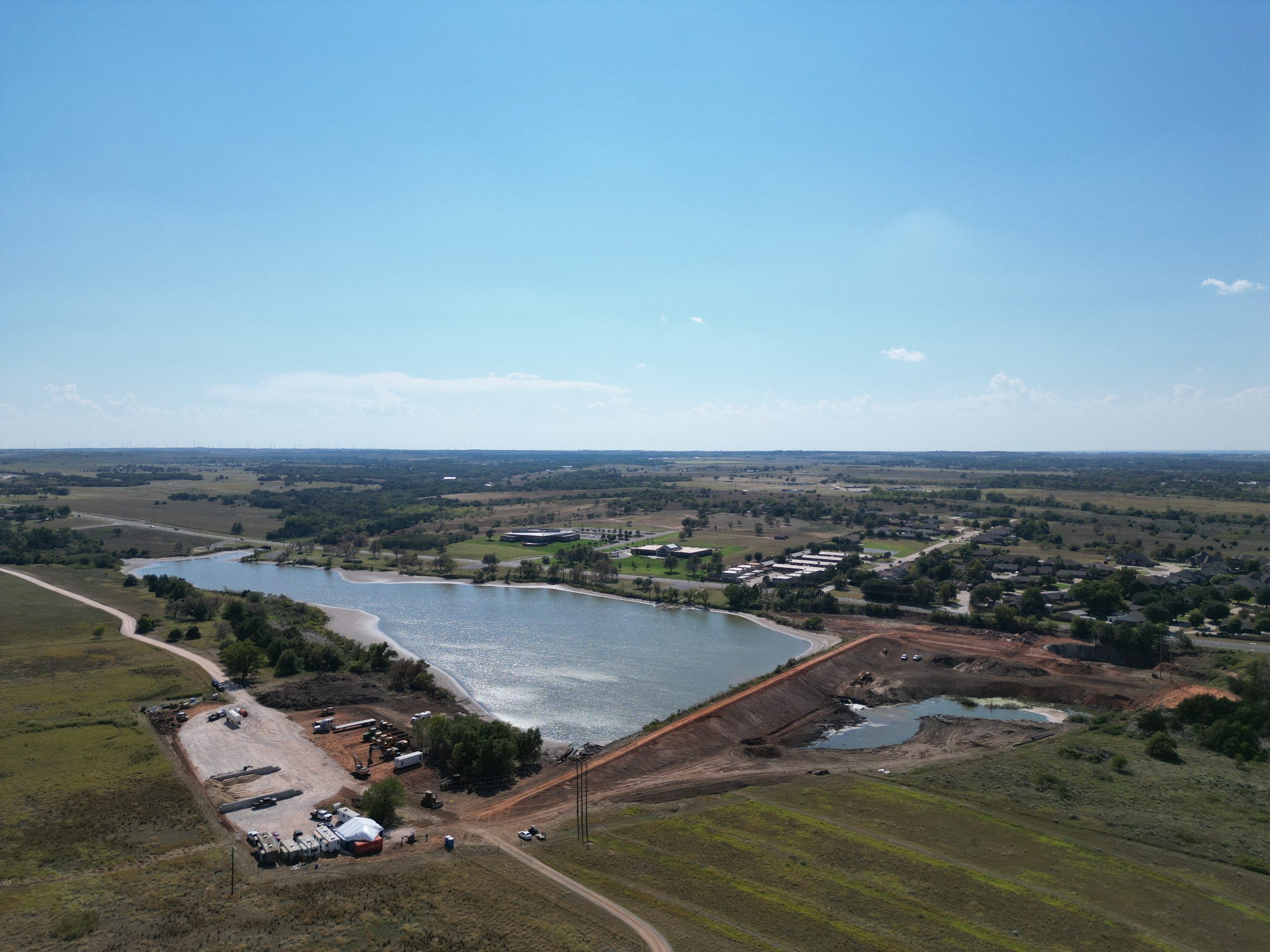 ARS Field Station Lake Dam Rehabilitation supporting project view 1