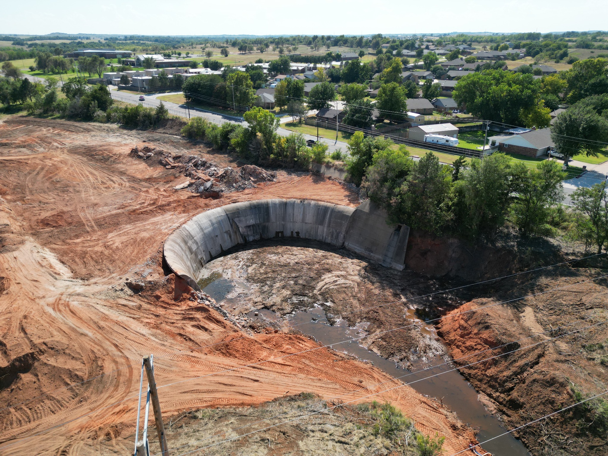 ARS Field Station Lake Dam Rehabilitation supporting project view 2
